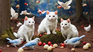 [NO ADS] Cat TV for Cats to Watch  Cute Spring Birds Bunnies Squirrels 4K