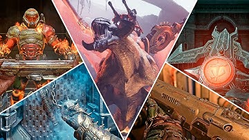 DOOM (2016, Eternal, The Dark Ages) – All Weapon Pick Up Animations & Weapon Mod Animations [4K]