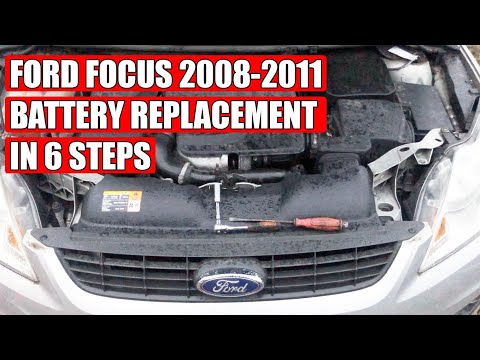 TUTORIAL: Ford Focus Mk2 1.6 TDCI (2008-2011) baterry replacement in 6 steps