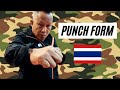 Muay boran lertrit punch form military muay thai