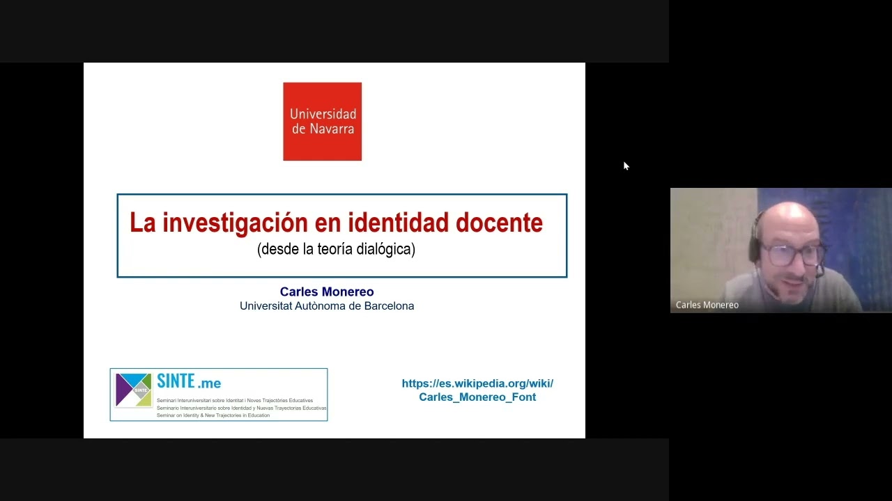 La investigación en identidad docente desde la teoría dialógica. Carles  Monereo