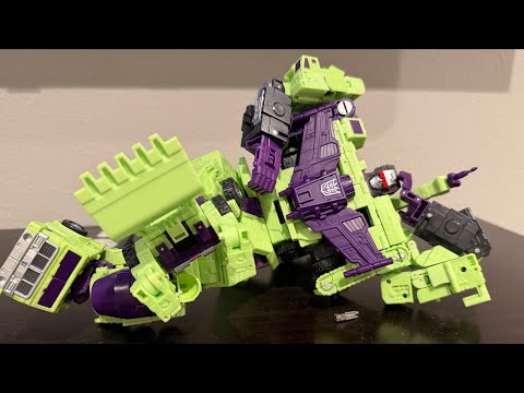 The entirety of the G1 Devastator vs Bayverse Devastator but only the attack noises.