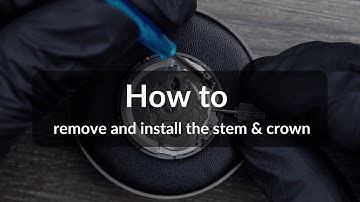 No. 6 - How to remove and install the stem & crown for NH36 movements - Timepiece DIY