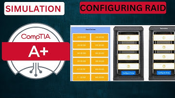 CompTIA A+ 220-1101 Simulation. Configuring RAID Drop Down