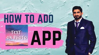 How to Add Text to Photos Android App Review | Photo text editor | Technical Kashif Hameed screenshot 2