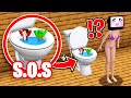 Jj and mikey trolled tv woman in toilet in minecraft  maizen