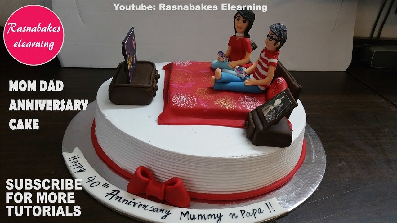 happy marriage  or wedding  anniversary  gift  cake for mom  