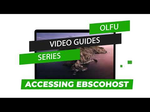 How to Access EbscoHost eBooks using your OLFU Canvas