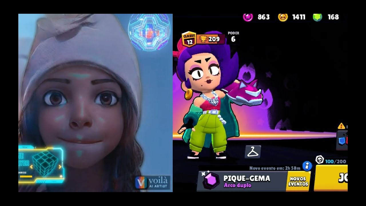 Combate Solo INSANO Brawl star com Carol Games