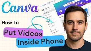 How to Put Videos Inside Phone Frames in Canva | Mockup Tutorial 2026