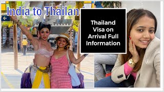 New Delhi to Bangkok Flight | Thailand Visa on Arrival Process Full Information | Thailand Vlog