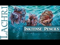 Derwent Inktense Pencils fish painting tips and techniques w/ Lachri