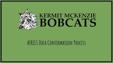McKenzie Intermediate - Data Confirmation Process
