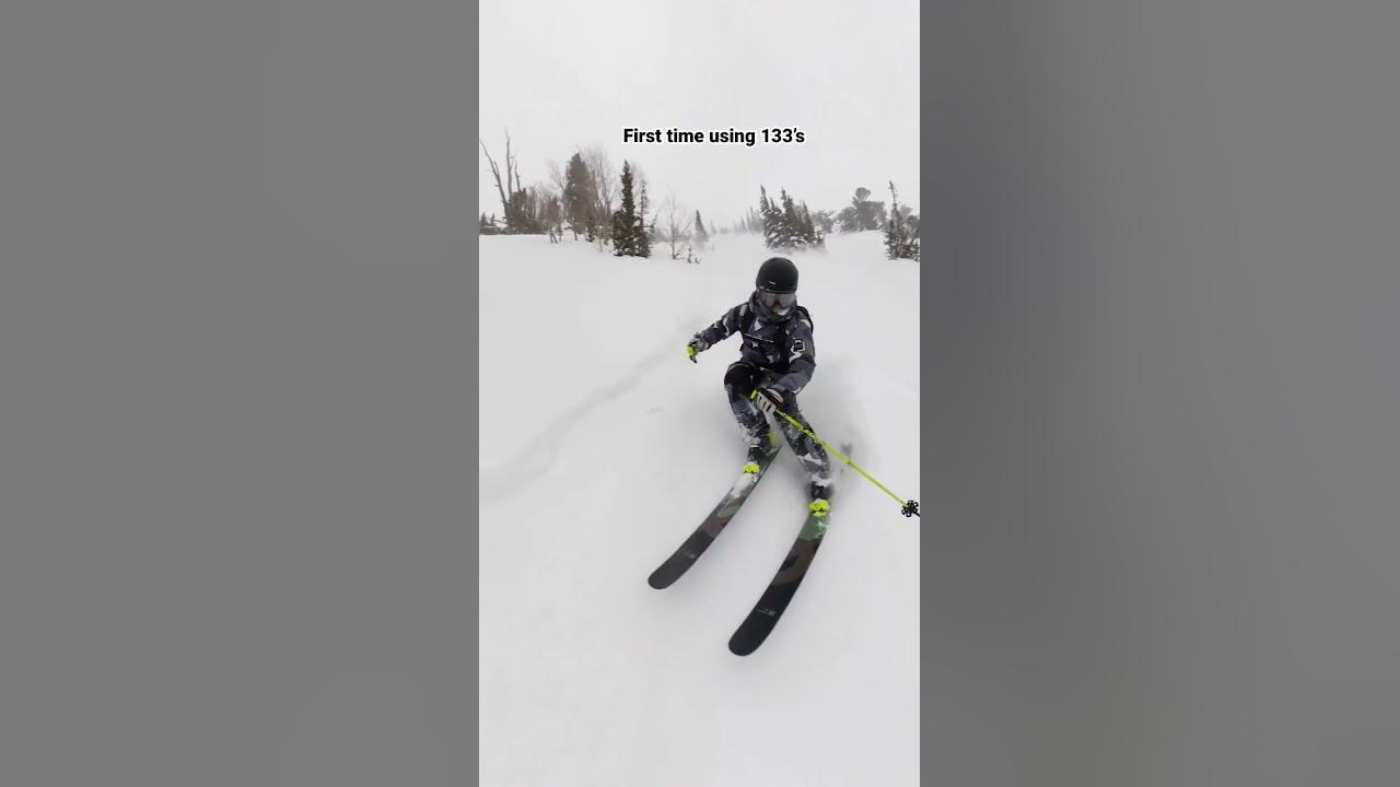 first time ever using a ski as wide as 133mm underfoot! - YouTube