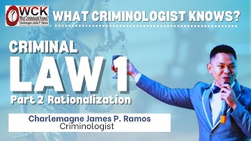 CLJ REVISED PENAL CODE BOOK 1 Part 2 (Art 1-2) (RATIONALIZATION)