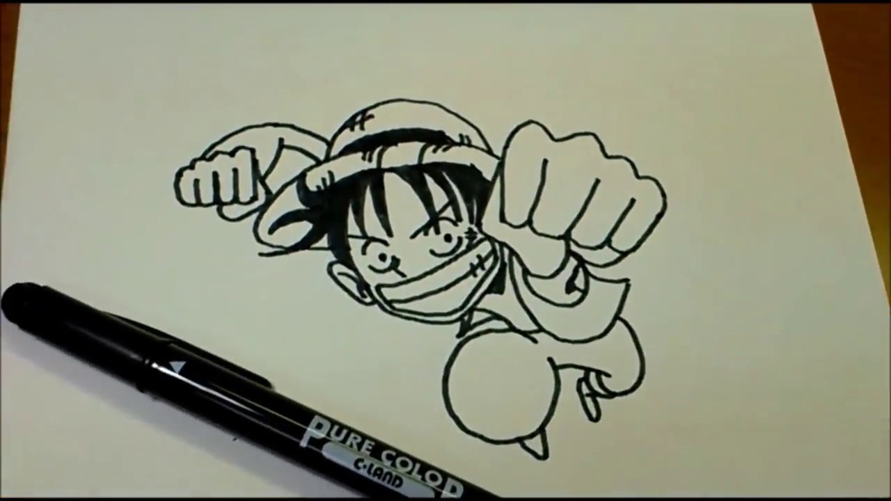 Mewarnai Sketsa Gambar One Piece Luffy Terbaru KataUcap