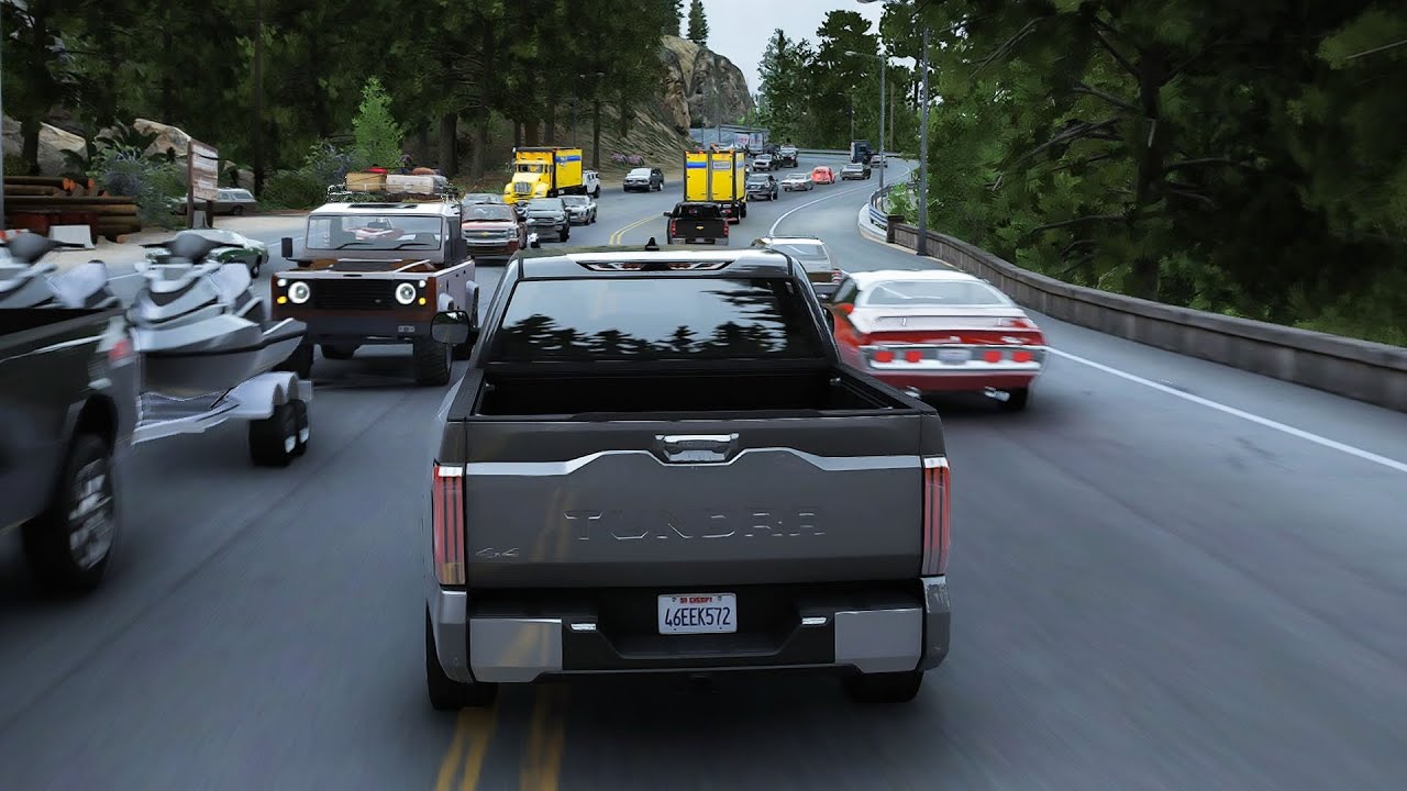 GTA 5 Expanded Detail Open World With Real Life Traffic Mod Gameplay On