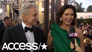 Catherine Zeta-Jones Reveals She Still Has The Card From The First Flowers Michael Douglas Sent Her!