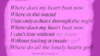 Celine Dion - Where Does My Heart Beat Now + Lyrics chords