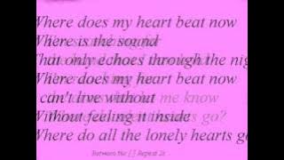 Celine Dion - Where Does My Heart Beat Now   Lyrics