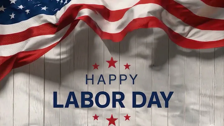 🇺🇸 8 Hour Labor Day Tribute 🛠️ Silent American Flag Screensaver 🎆 | Happy Labor Day