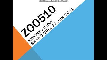 ZOO510 Economic Zoology Grand Quiz in Urdu/Hindi