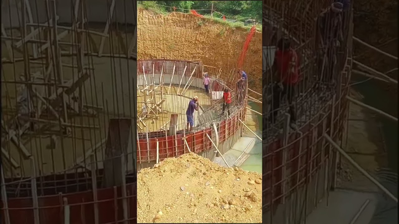 circular tank wall pouring || 