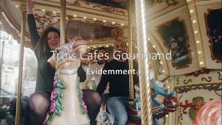 Video thumbnail of "Trois Cafes Gourmands Evidemment Paroles(Lyrics)"