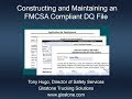 Webinar: Constructing and Maintaining an FMCSA Compliant DQ File