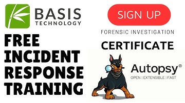 AUTOPSY Free Incident Response (DFIR) Training!! Hurry up limited Seats only.