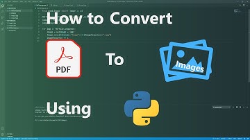 HOW TO CONVERT PDF TO IMAGE USING PYTHON