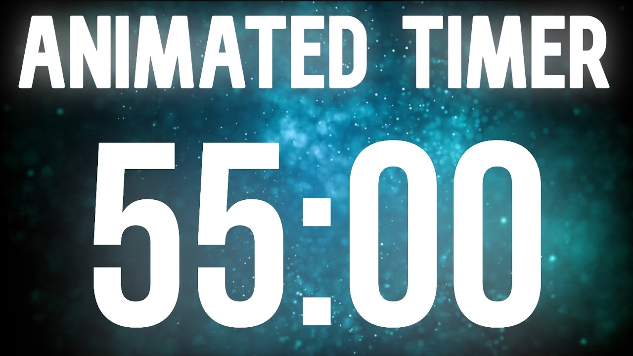 55 Minute Deep Work Timer ⏱️ | Relaxing Animated Background | Focus ...