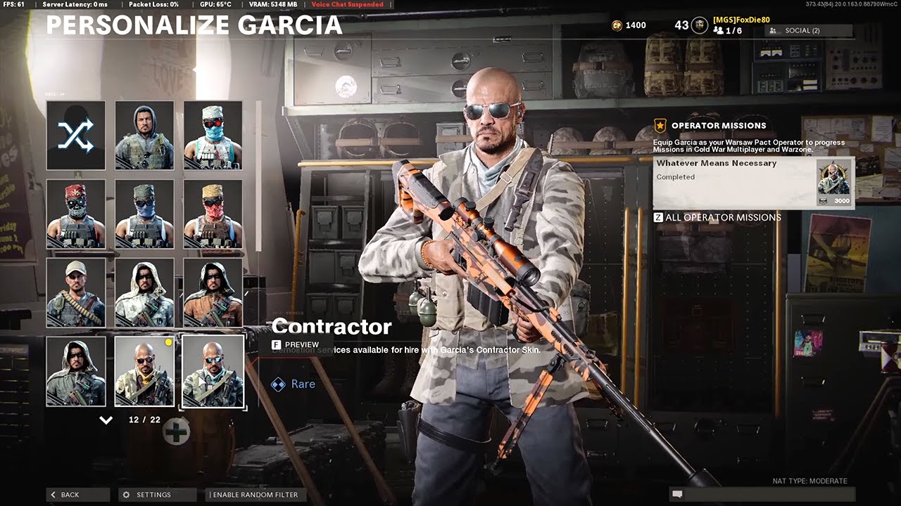 Multiplayer - Garcia Operator Missions - Whatever Means Necessary - Black Ops Cold War