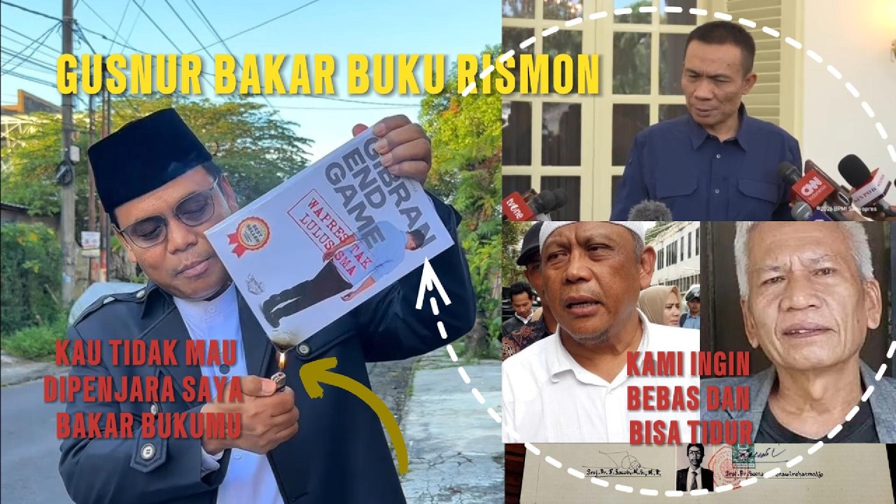 Terbongkar Gusnur Bakar buku Rismon Karena Rismon tidak mau Dipenjara ...