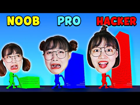 Video Hà Sam Thử Thách Xếp Gạch Màu Sắc Cao Chót Vót - Đừng... - youtube