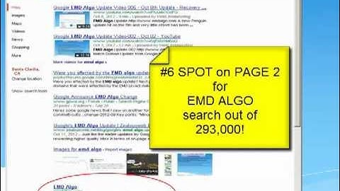Google EMD Algo Update Video-007 - YouTube Link Power