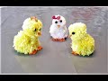 🐥🐥🐥 ЦЫПЛЯТА ИЗ НИТОК СВОИМИ РУКАМИ...DIY Pom pom chicken / Pom pom Chick / Yarn Chicken...