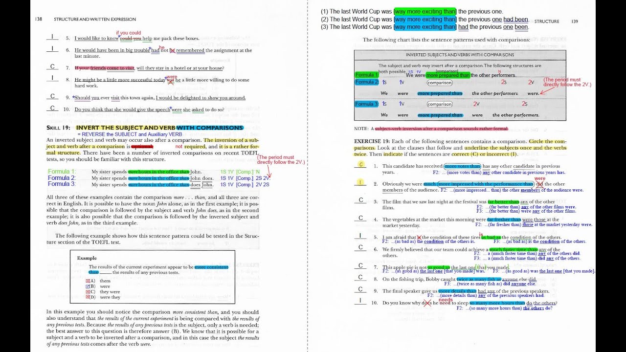 Structure Skill 19 [p.138-139]
