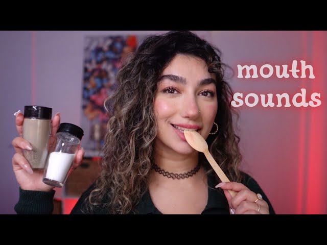 ASMR • EATING YOU UP num num (spoon nibbling, mouth sounds)
