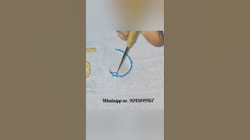 Half load stitch| type -2| class - 22| for beginners| Online Aari classes also available