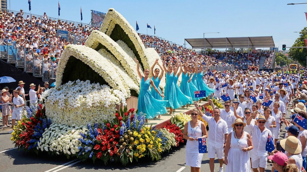 Australia New Year Flower Parade 2026 🌸 Spectacular Floral Street Celebration & Festival in Australi