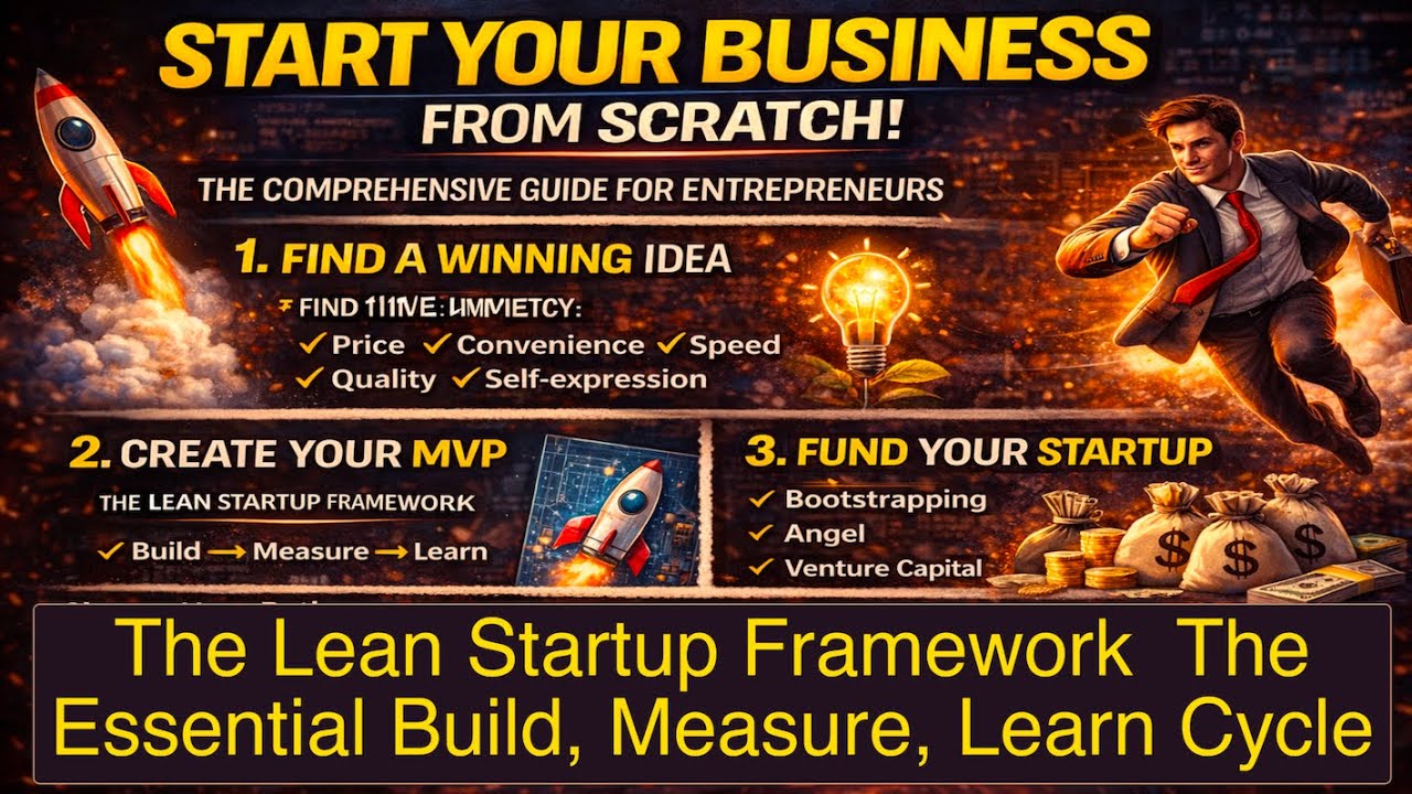 The Lean Startup Framework  The Essential Build, Measure, Learn Cycle