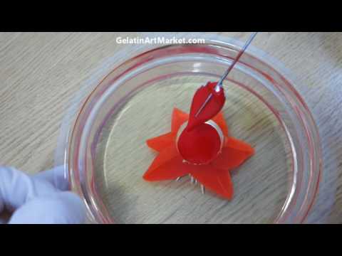 How to make a simple Gelatin Art Flower