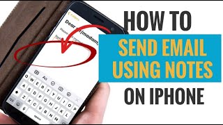 How to Send Email Using Notes on iPhone How To Email Note In Iphone Notes App Tutorial