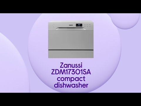 Zanussi ZDM17301SA Compact Dishwasher - Silver | Product Overview | Currys PC World