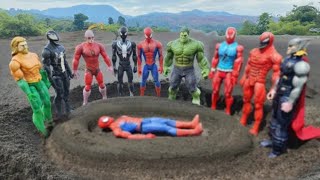 AVENGERS SUPERHERO STORY❗MARVEL'S SPIDER-MAN 4 VS HULK SMASH, TEAM VENOM 3 VS MR CAPTAIN AMERIKA