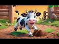 Baby Cow Says Moo Moo 🐮 | Fun Farm Animal Song for Kids | Cute Nursery Rhyme Sing Along