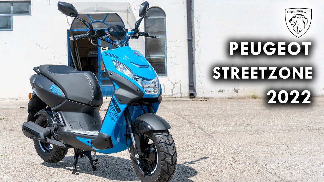 Peugeot StreetZone 50 2022 Scooter Walkaround, Starting Sound, All