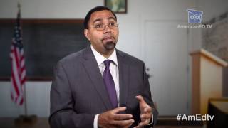 U.S. Department of Education Secretary Dr. John B. King Jr., talks with American ED TV