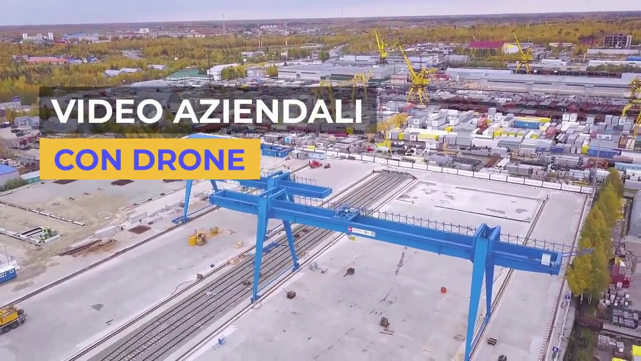 ispezioni e video aziendali trailer con drone